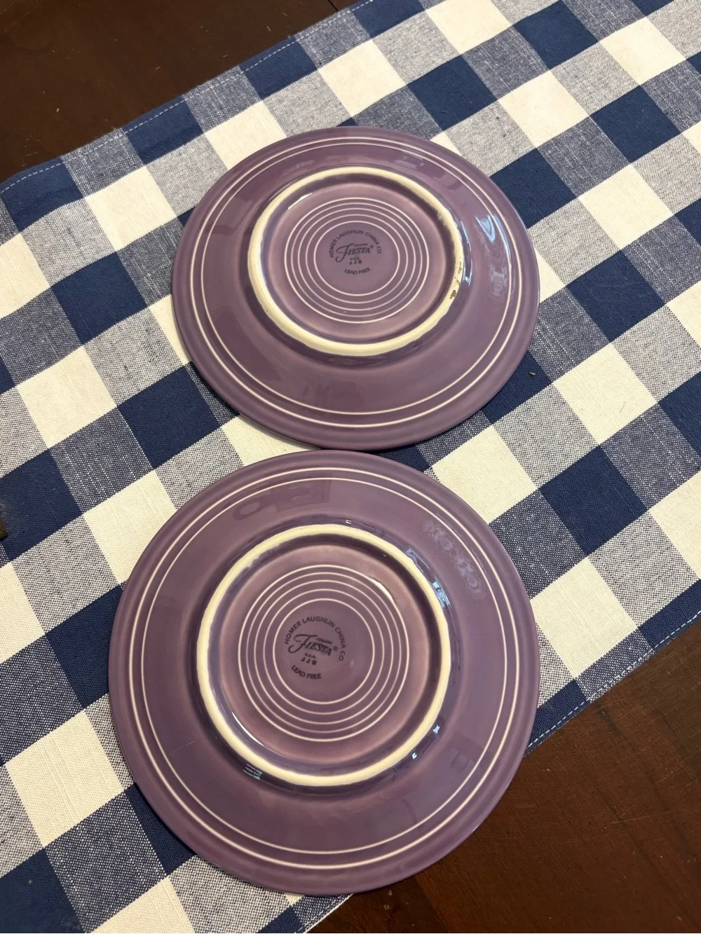 Fiesta, Fiesta-ware salad plates, set of 2, Lilac